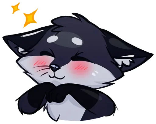 🦊 Стикер «Тёмная Паппи» для Telegram