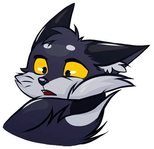 🦊 Стикер «Тёмная Паппи» для Telegram