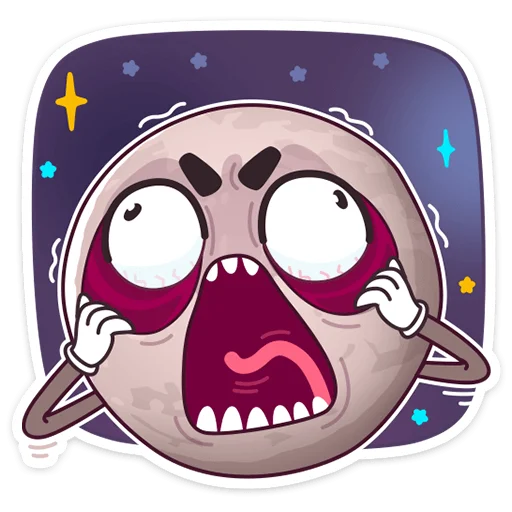 😩 Стикер «Парад планет» для Telegram