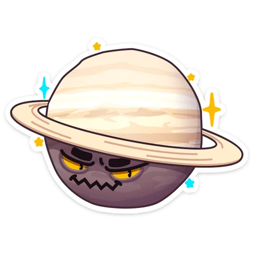 😈 Стикер «Парад планет» для Telegram