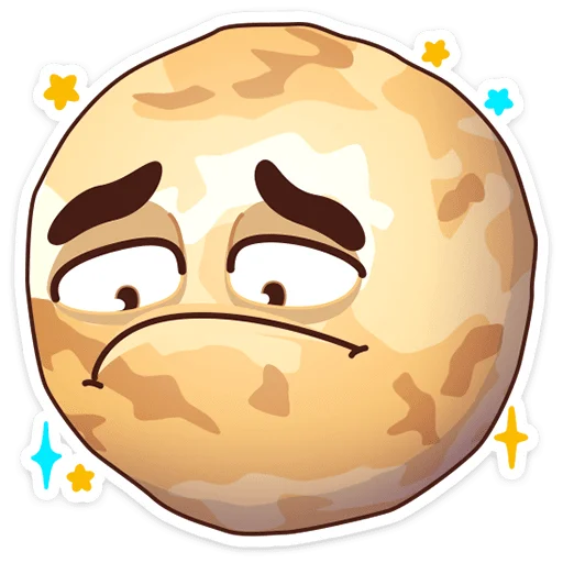 ☹️ Стикер «Парад планет» для Telegram