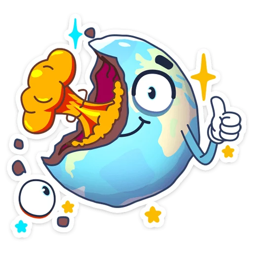 👍 Стикер «Парад планет» для Telegram