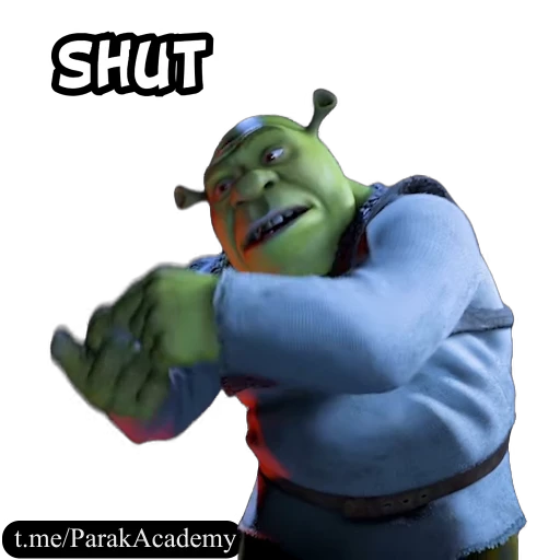 🤫 Стикер «Parak Shrek» для Telegram
