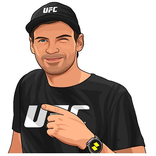 Стикерпак PARIMATCH + UFC для Telegram