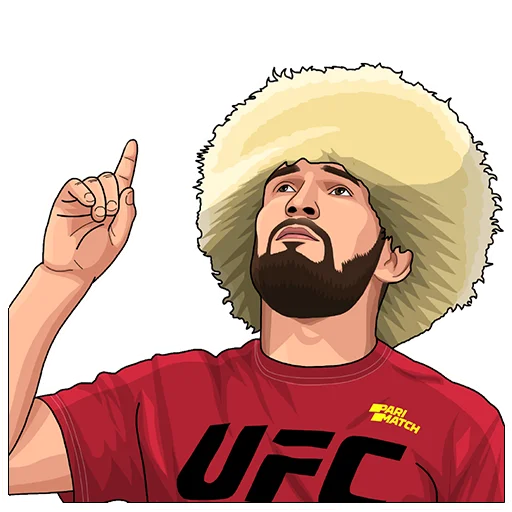 🙌 Стикер «PARIMATCH + UFC» для Telegram