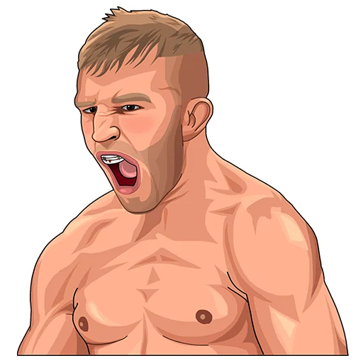 😤 Стикер «PARIMATCH + UFC» для Telegram