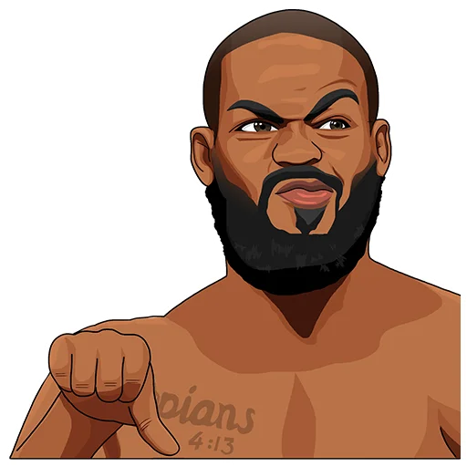 👎 Стикер «PARIMATCH + UFC» для Telegram