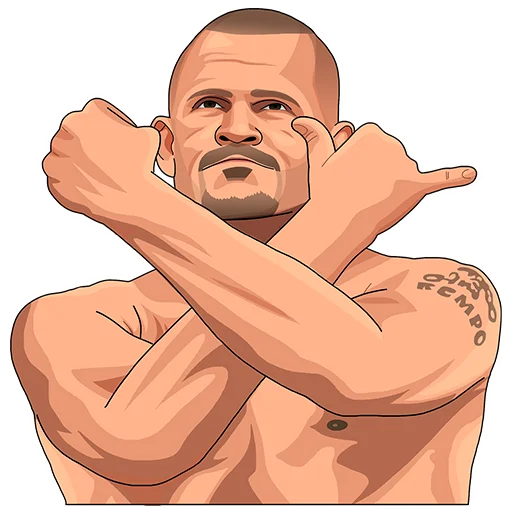 ✊ Стикер «PARIMATCH + UFC» для Telegram
