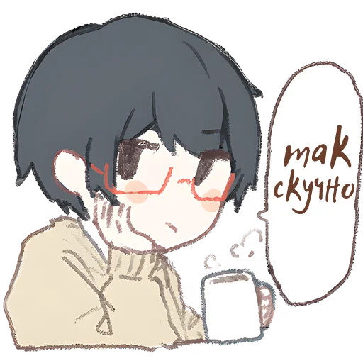 🥱 Стикер «Мальчишки Токидоки» для Telegram