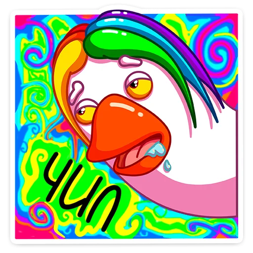 🤤 Стикер «Попугусь» для Telegram