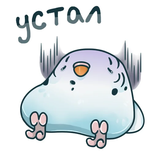 😮‍💨 Стикер «Попуг Пупсик» для Telegram