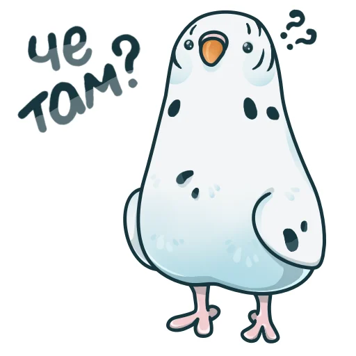 ❔ Стикер «Попуг Пупсик» для Telegram