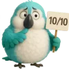 💯 Эмодзи «Попугай Сан» для Telegram