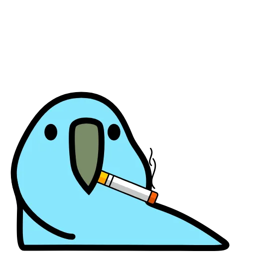 🚬 Стикер «parrot» для Telegram