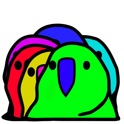 🥺 Стикер «parrot» для Telegram