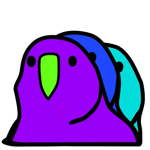 👨‍👧‍👧 Стикер «parrot» для Telegram