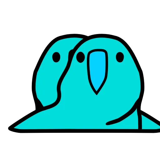 👭 Стикер «parrot» для Telegram