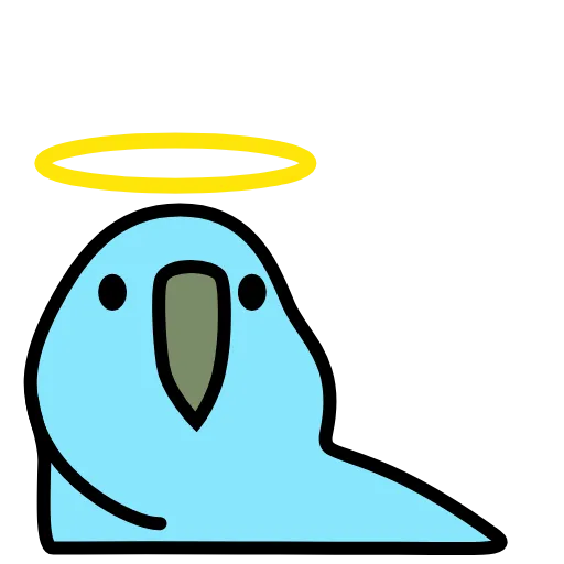 😇 Стикер «parrot» для Telegram