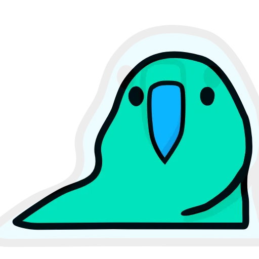 🥳 Стикер «parrot» для Telegram