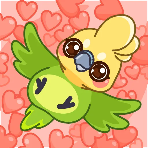 🥰 Стикер «Попугай» для Telegram