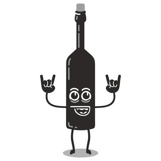 Стикерпак bottle of wine для Telegram
