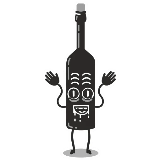 👽 Стикер «bottle of wine» для Telegram