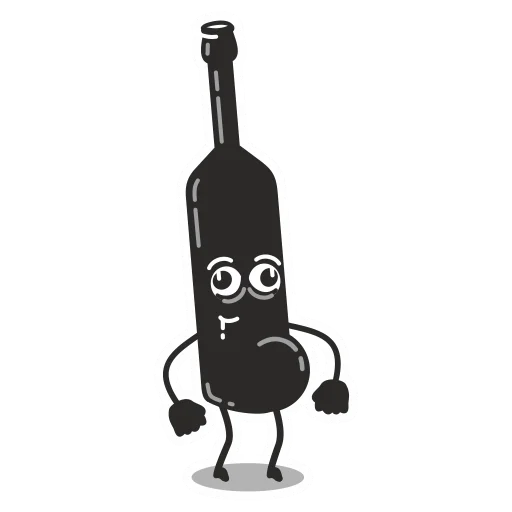 🍔 Стикер «bottle of wine» для Telegram