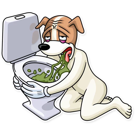 🤢 Стикер «Party Dog» для Telegram