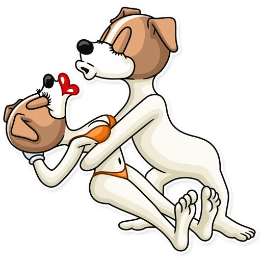 😘 Стикер «Party Dog» для Telegram