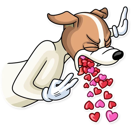 🤢 Стикер «Party Dog» для Telegram