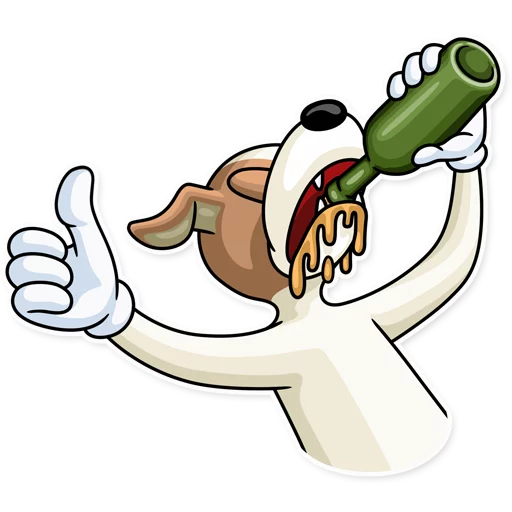 👍 Стикер «Party Dog» для Telegram