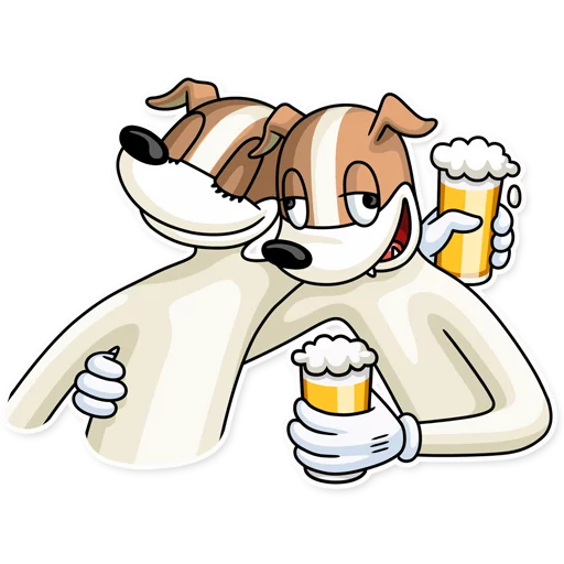 🍺 Стикер «Party Dog» для Telegram