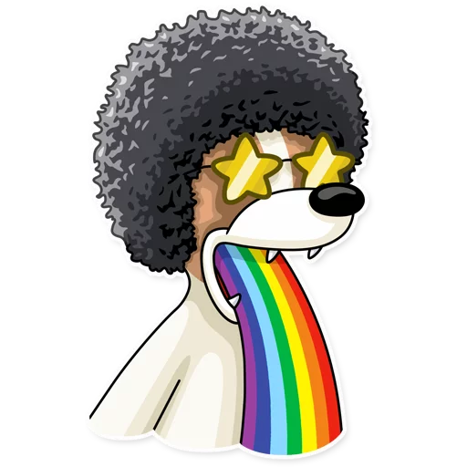 🙌 Стикер «Party Dog» для Telegram