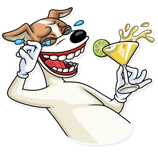 Стикерпак Party Dog для Telegram