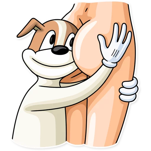 ☺️ Стикер «Party Dog» для Telegram
