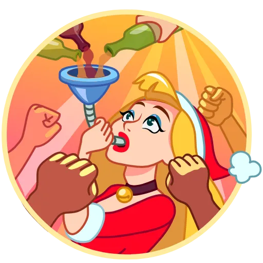 🤪 Стикер «Party Girl» для Telegram