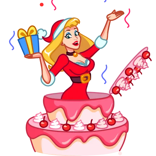 🎉 Стикер «Party Girl» для Telegram