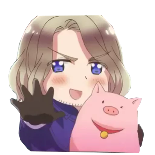 🇫🇷 Стикер «Hetalia is love» для Telegram