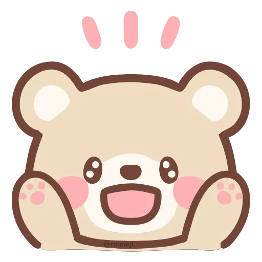 Стикер 5 Hd Pastel Bear