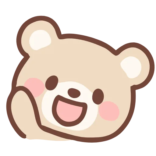 Стикер 25 Hd Pastel Bear
