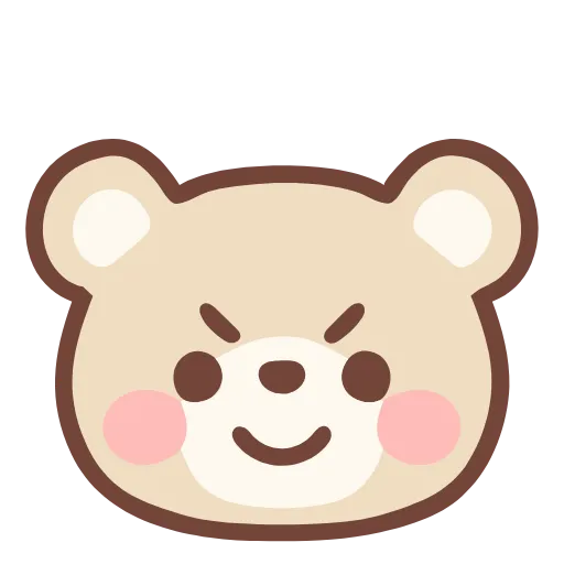 Стикер 33 Hd Pastel Bear