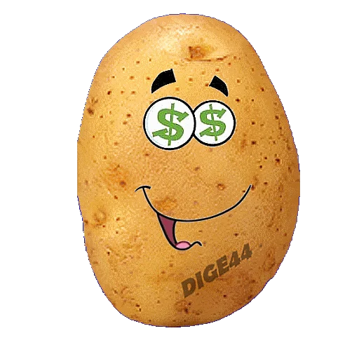 🤑 Стикер «PATATE» для Telegram