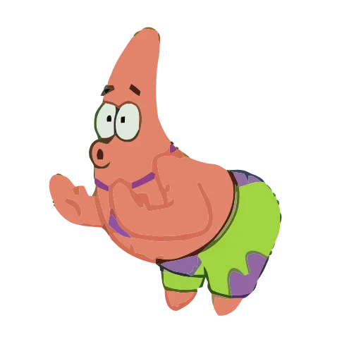💪 Стикер «Patrick Sponge bob Square pants» для Telegram