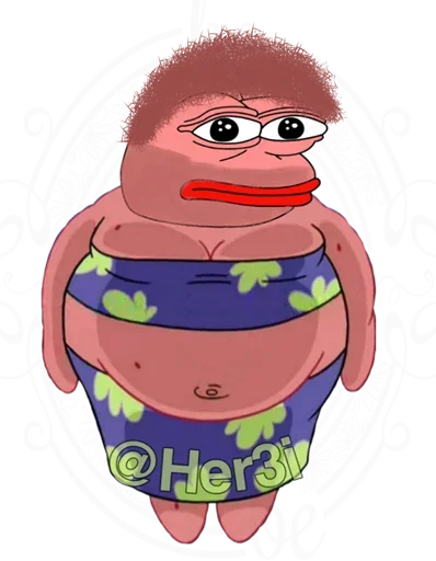 🐸 Стикер «Patrick PePe ? - [ ]» для Telegram