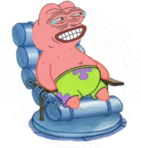 🐸 Стикер «Patrick PePe ? - [ ]» для Telegram