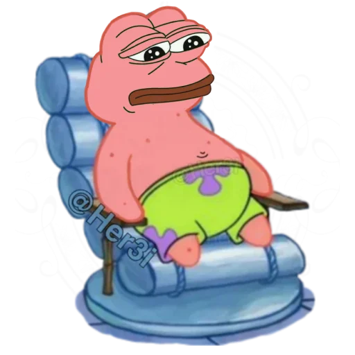🐸 Стикер «Patrick PePe ? - [ ]» для Telegram