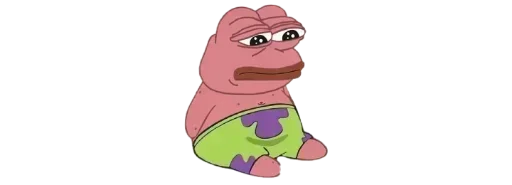 🐸 Стикер «Patrick PePe ? - [ ]» для Telegram