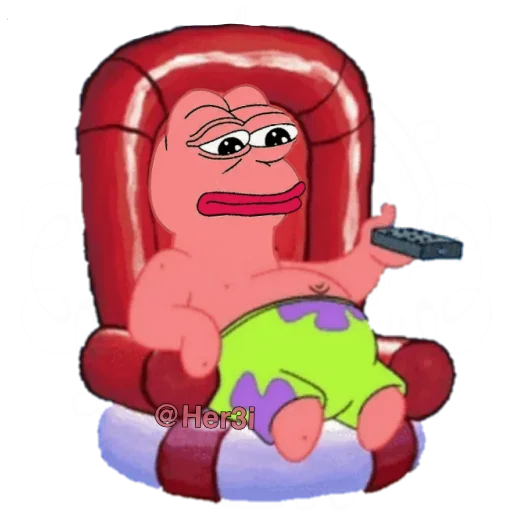 🐸 Стикер «Patrick PePe ? - [ ]» для Telegram