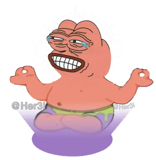 🐸 Стикер «Patrick PePe ? - [ ]» для Telegram