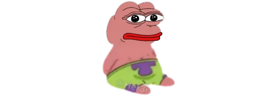🐸 Стикер «Patrick PePe ? - [ ]» для Telegram